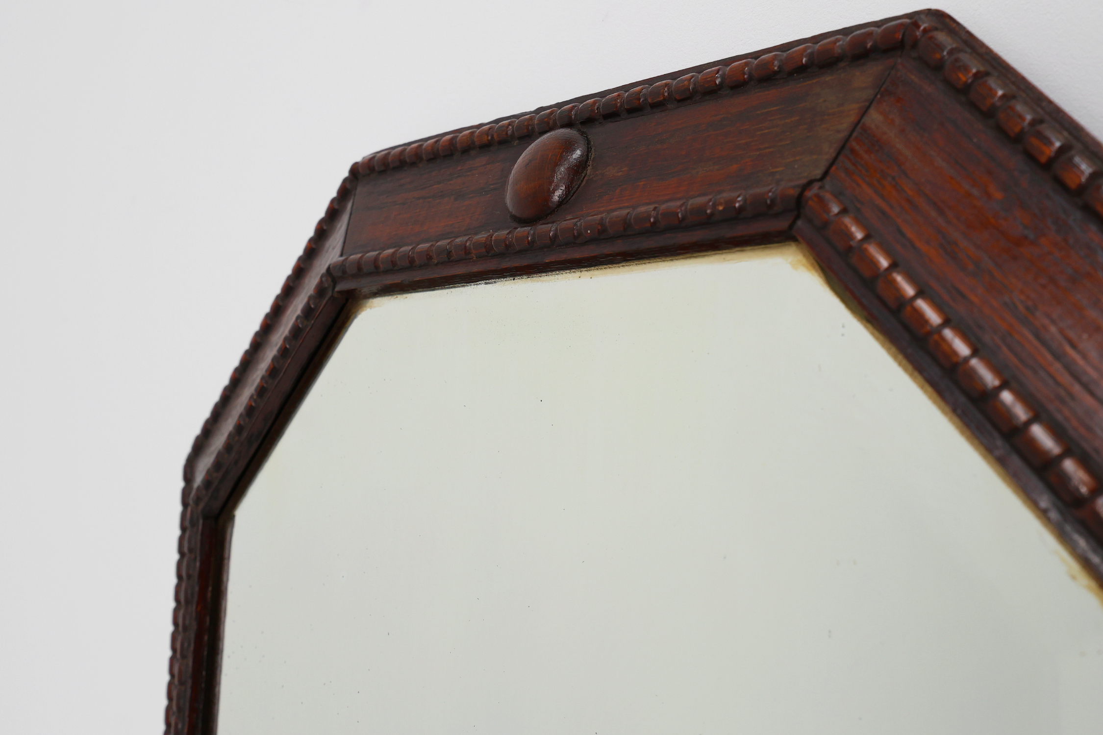 French Art Deco Mirror in Wood, circa 1920thumbnail